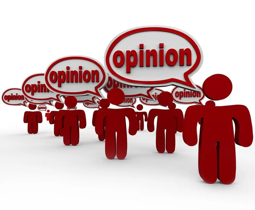 Many People Sharing Opinions Critics Talking Word Opinion