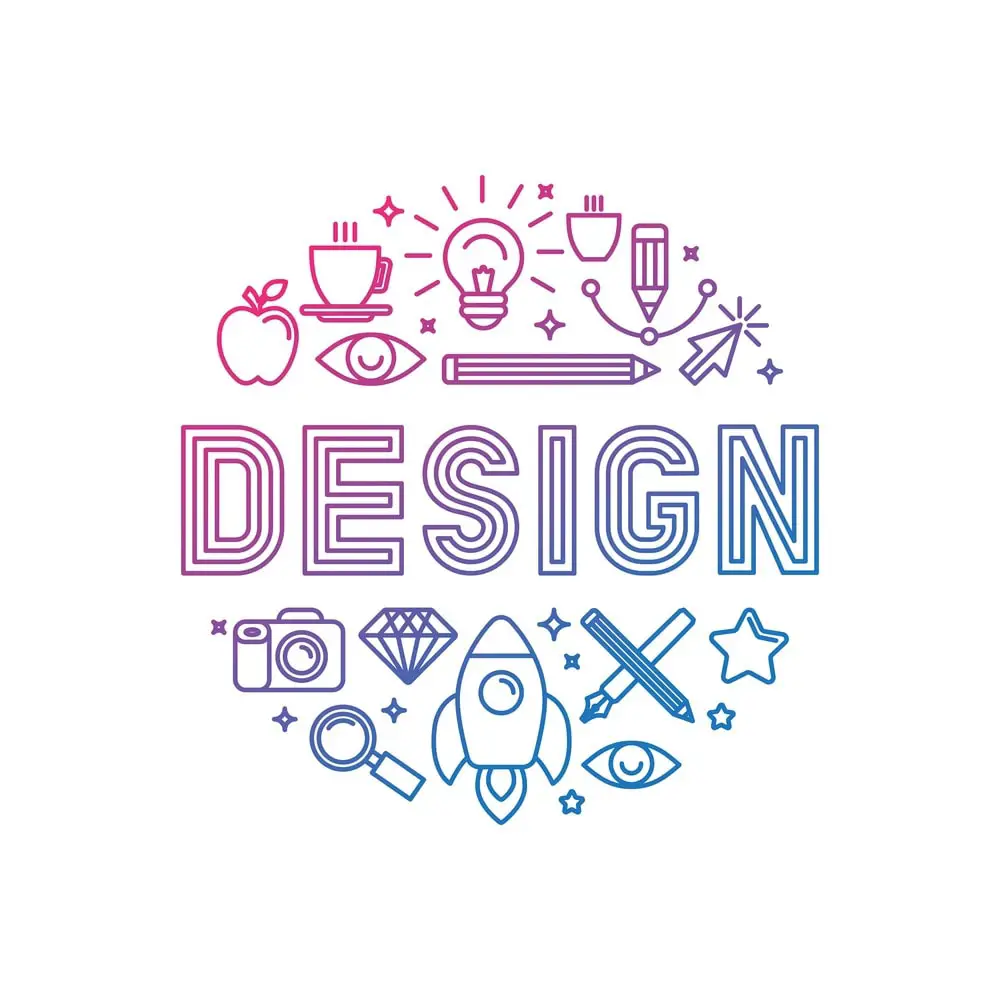 Vector linear logo design concept