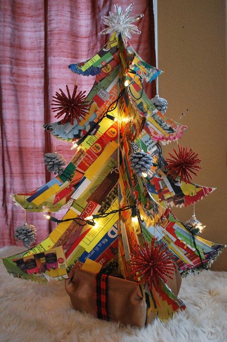 Junk Mail Christmas Tree